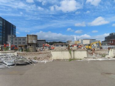 【セーレン本社工場解体2】北側工場棟解体完了　2022.8