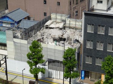 【県民福井ビル解体の様子12】建物解体⑥　2025.9上