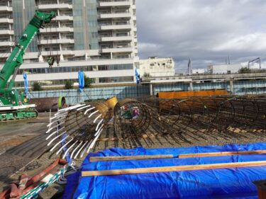 【南通り再開発工事記録28】（2025.11上）杭工事②・場所打ち杭②